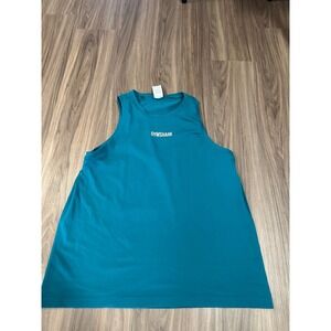 Gymshark Tank‎ Top Women's Medium Teal Blue Sleeveless Workout Gym Activewear